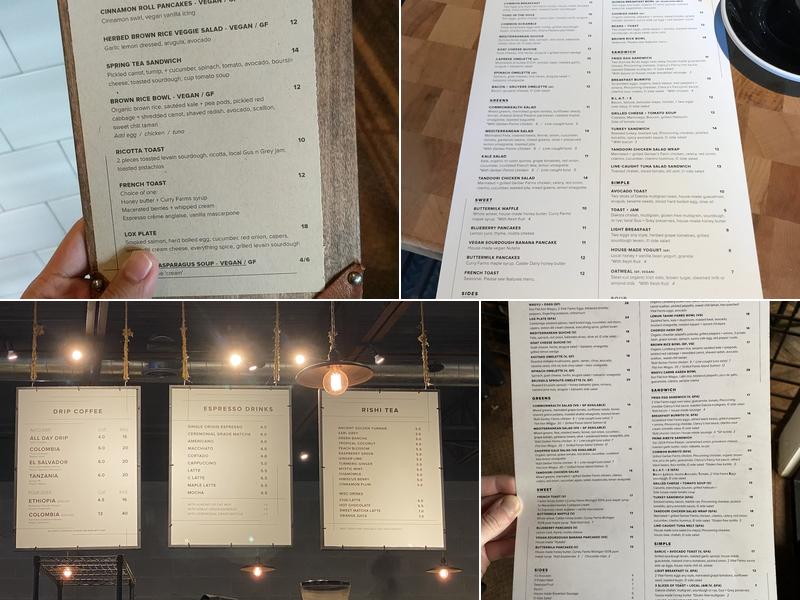 Commonwealth Cafe Menu