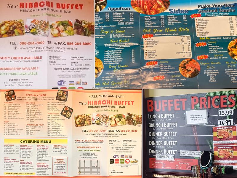 Hibachi Buffet Menu