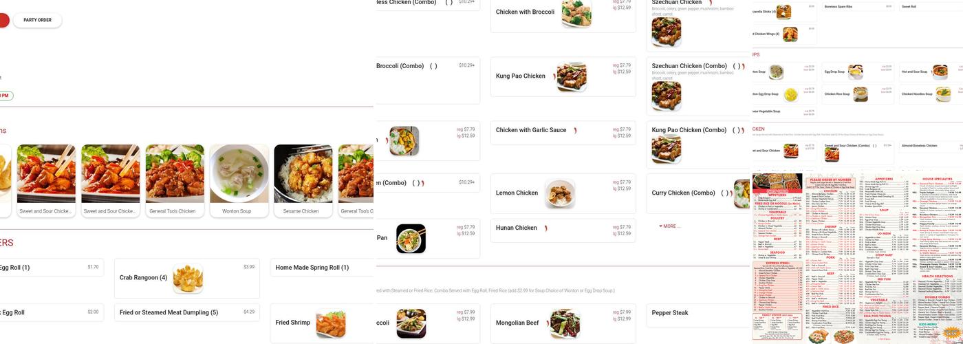 Dragon 1 Express Menu