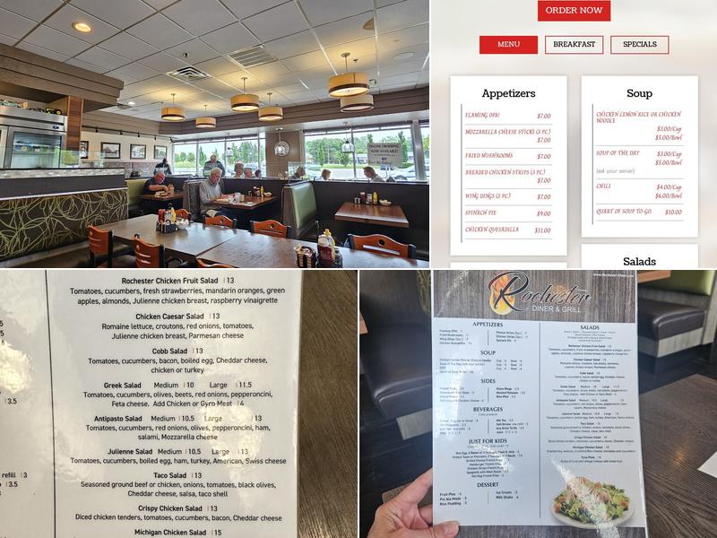 Rochester Grill Family Diner Menu