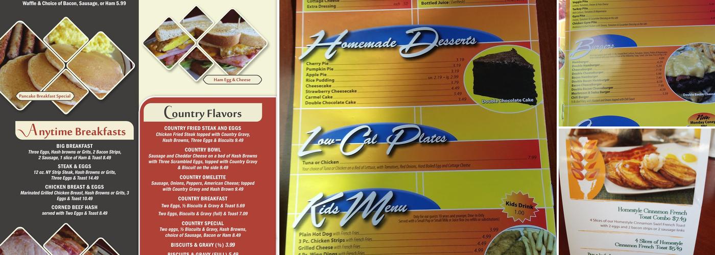 Donna's Family Dining Menu