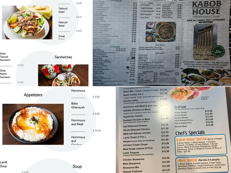 Kabob House Menu