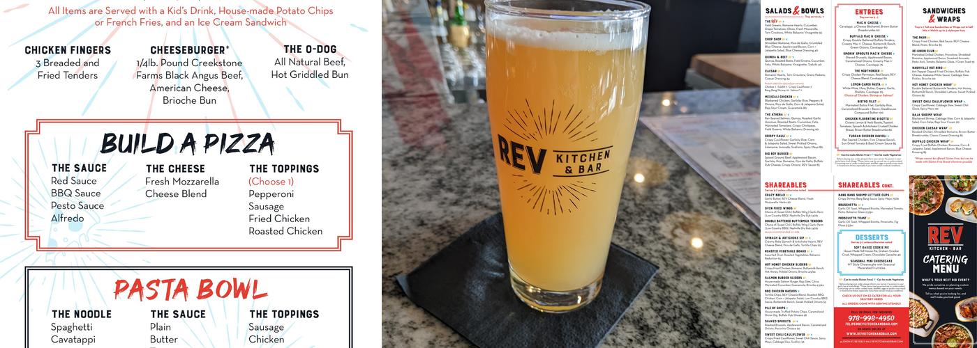 REV Kitchen & Bar Menu