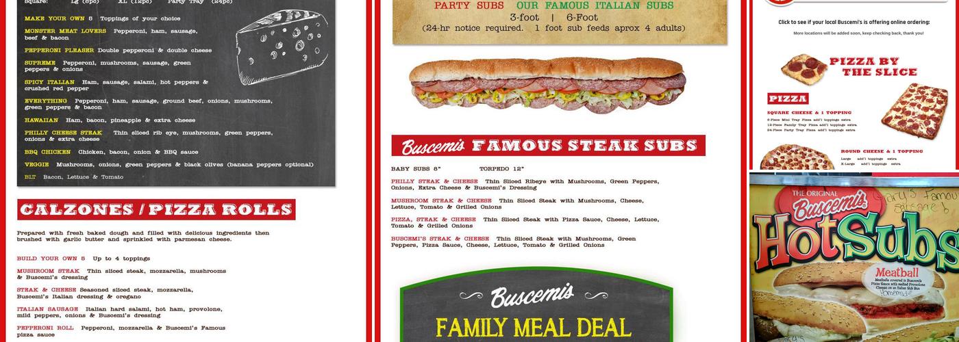 Original Buscemi's Menu