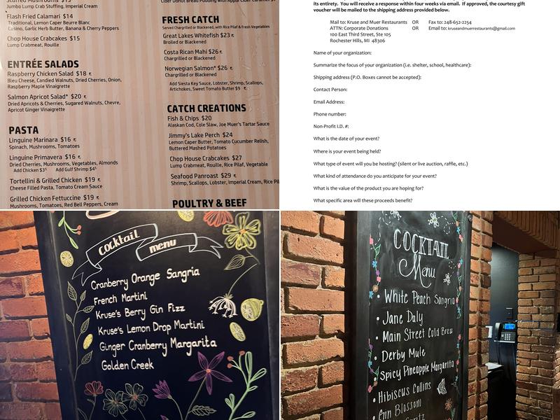 Kruse and Muer on Main Menu