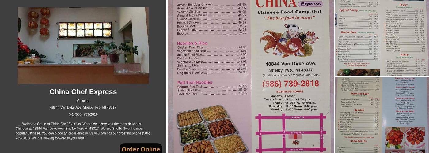 China Chef Express Menu