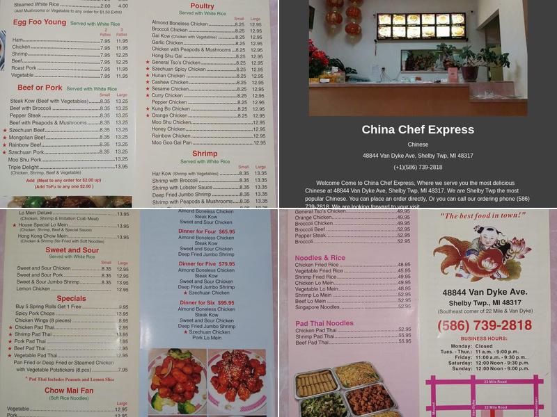 China Chef Express Menu