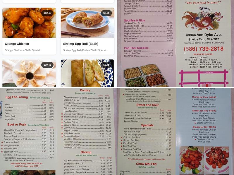China Chef Express Menu
