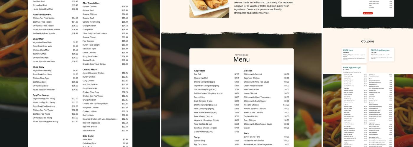 Golden Bowl Carry Out Menu