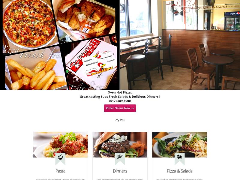 Everett Pizza Place Menu