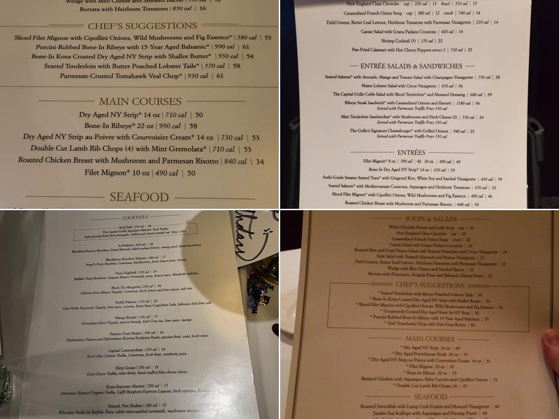 The Capital Grille Menu
