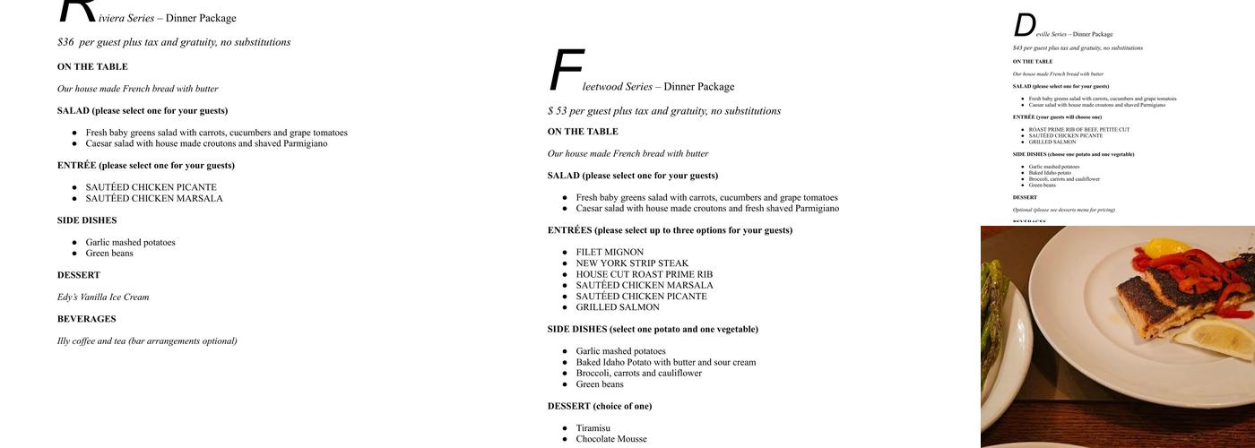 Louis' Chop House Menu