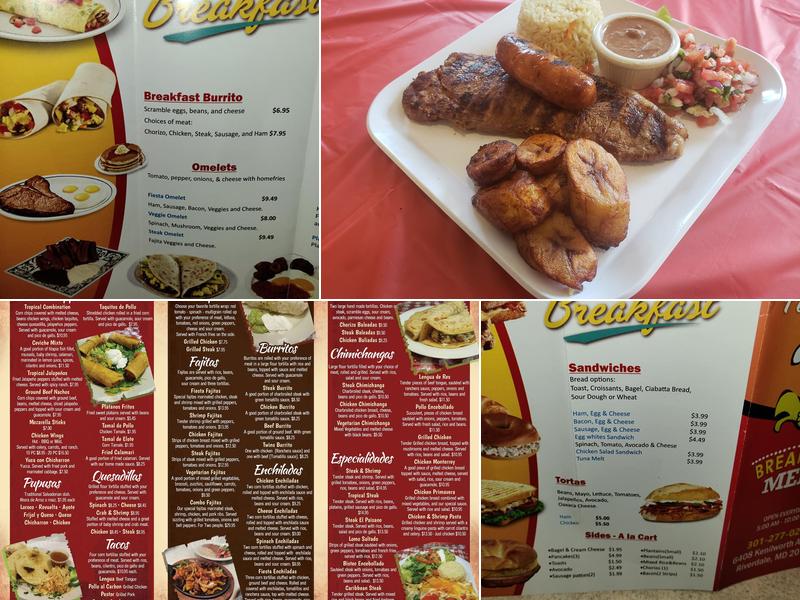 Pollo Fiesta Menu
