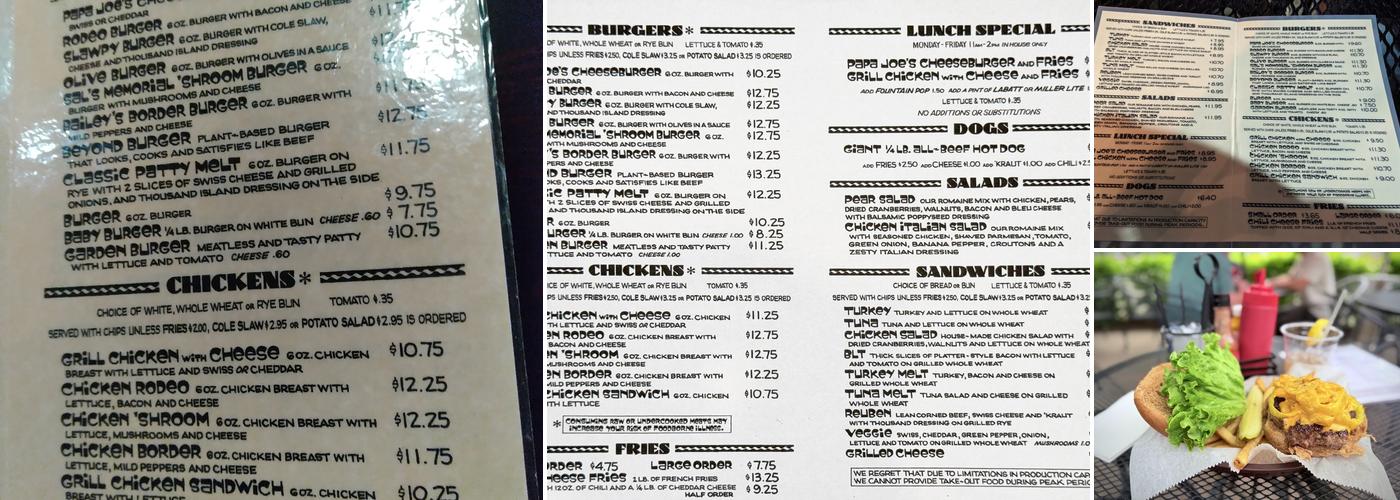 The Peanut Barrel Menu