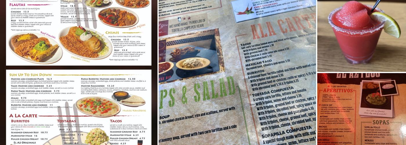 El Azteco Menu