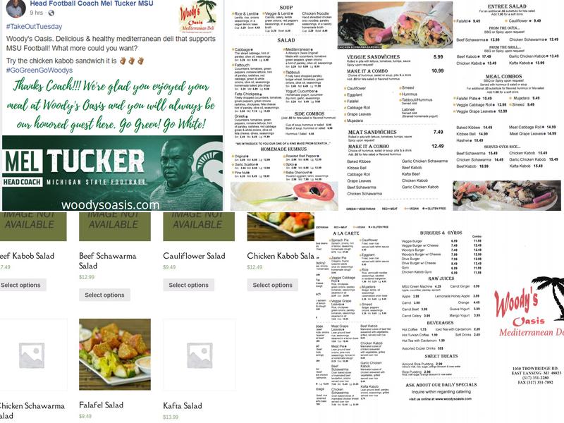 Woody's Oasis Mediterranean Deli Menu