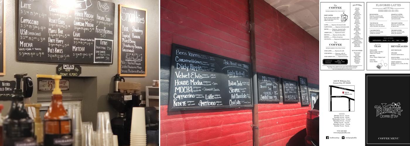 Telegraph Coffee & Tap Menu