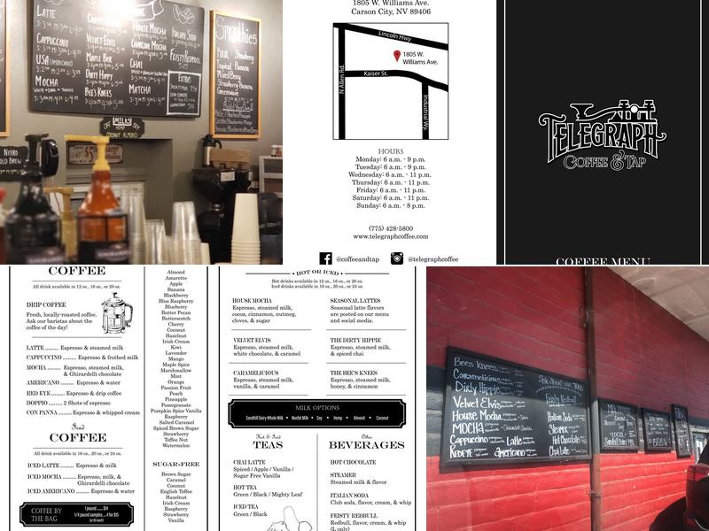 Telegraph Coffee & Tap Menu