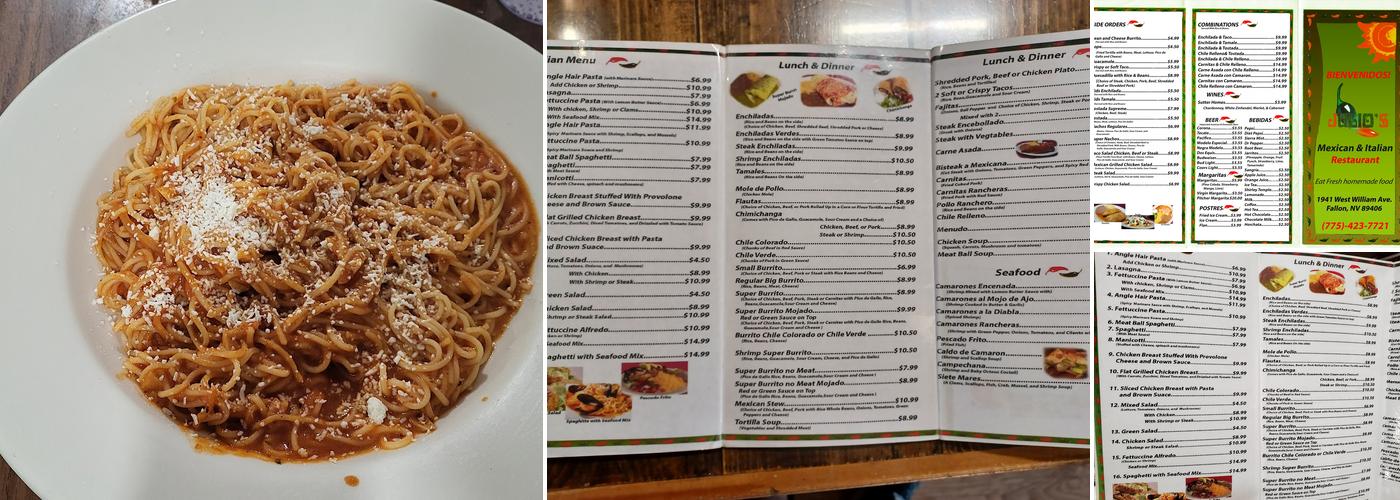 Julio's Menu