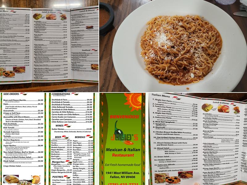 Julio's Menu