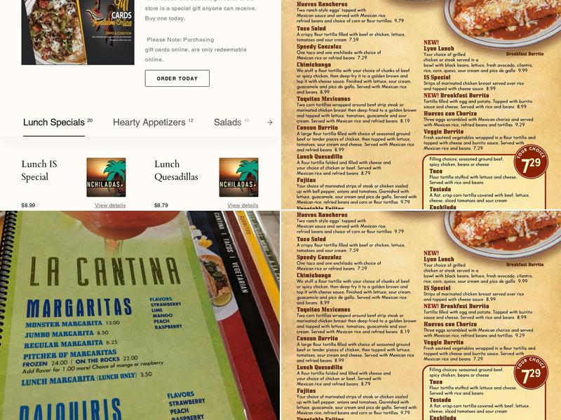 Cancun Mexican Grill Menu
