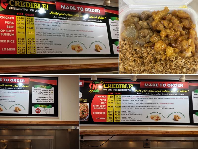 Ingcredible Menu