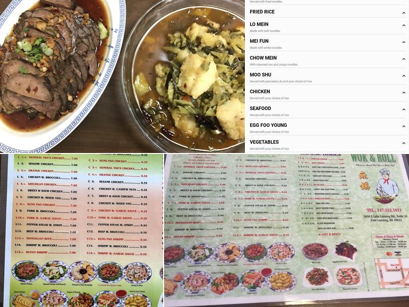 Wok & Roll Menu