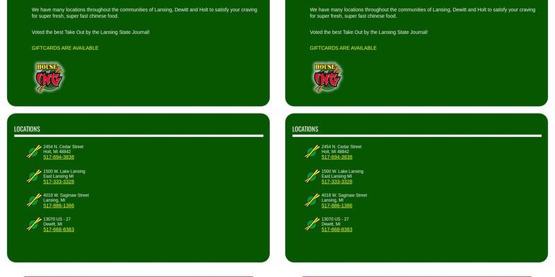 Ingcredible Menu