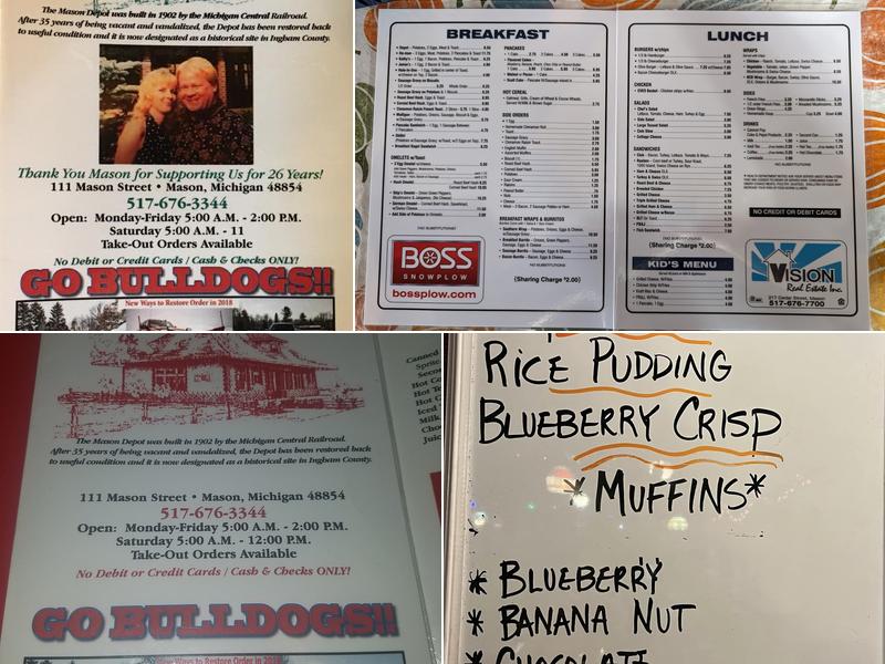 Mason Depot Diner Menu