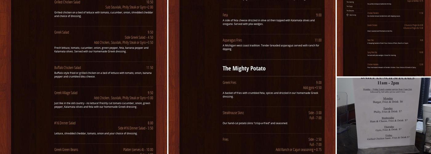 Steakhouse Philly Bar & Grill Menu