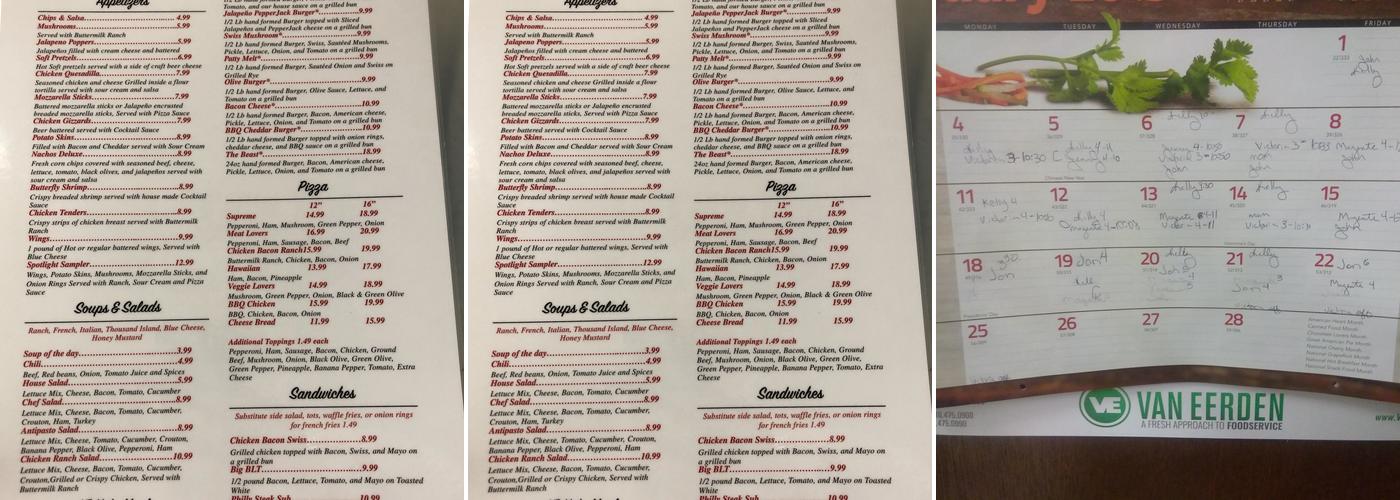 Center Stage Menu