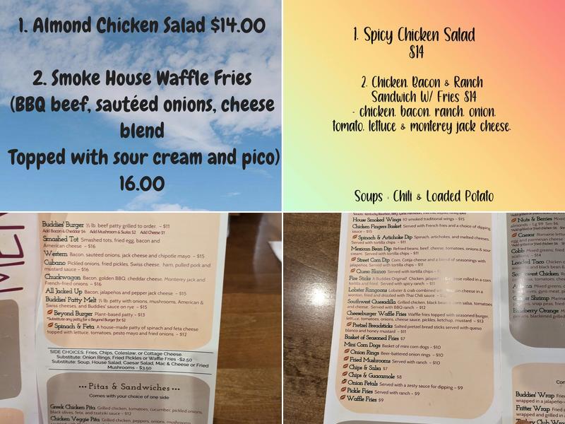 Buddies Pub & Grill Menu