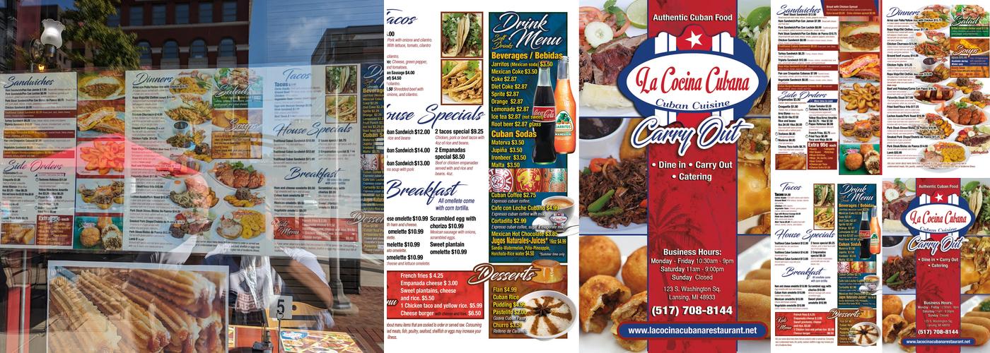 La Cocina Cubana LLC Menu