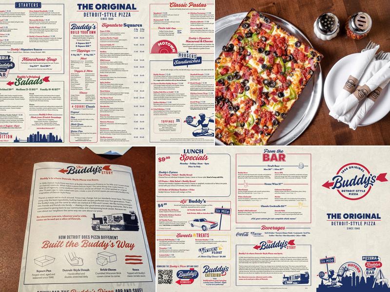 Buddy's Pizza Menu
