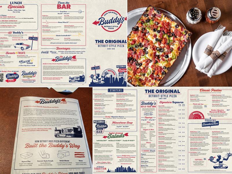 Buddy's Pizza Menu