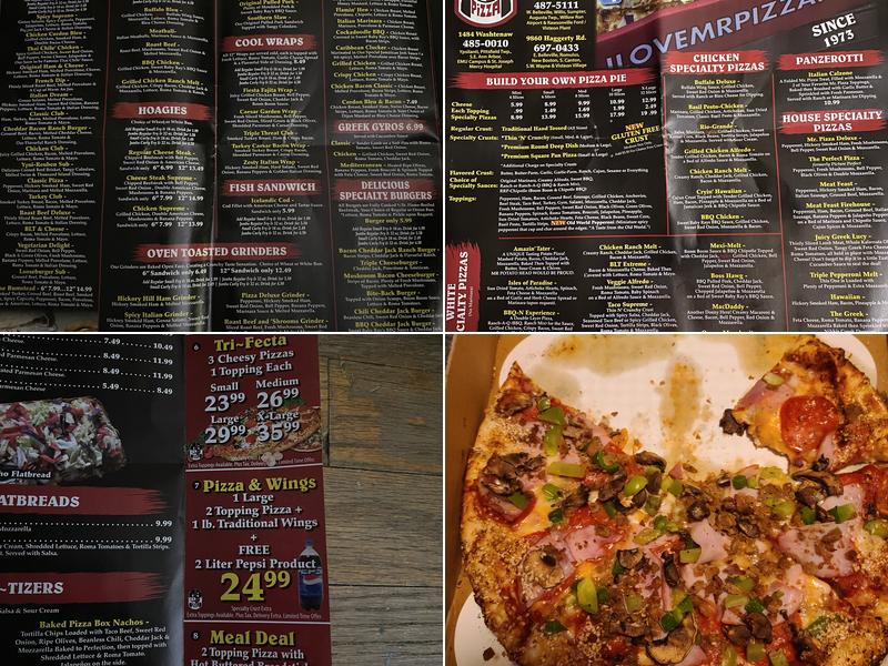 Mr Pizza Menu
