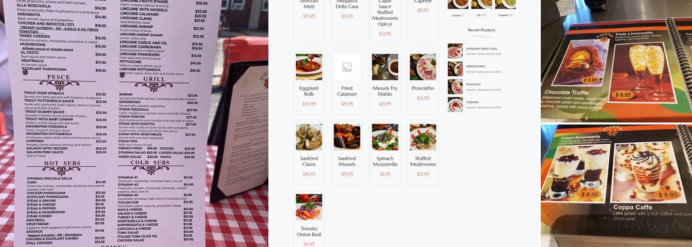 D'Parma Restaurant Menu