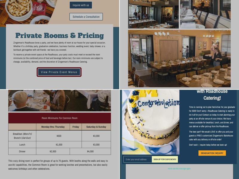 Zingerman's Roadhouse Menu