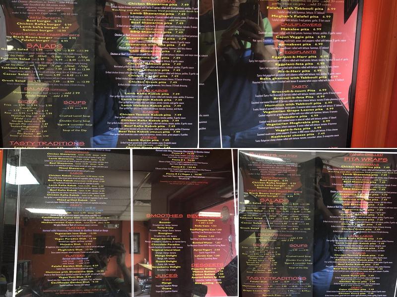 Pita Kabob Grill Menu