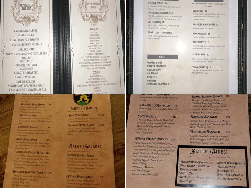 Heidelberg Restaurant & Bar Menu