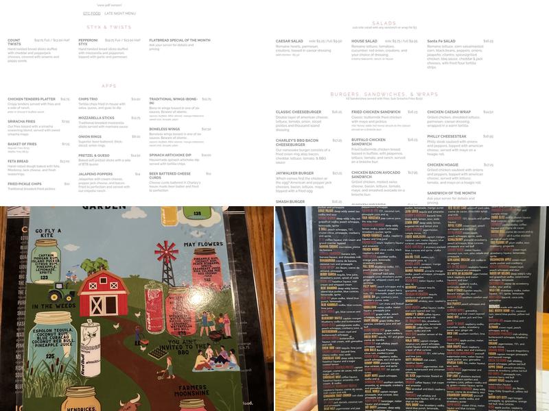 Good Time Charley's Menu