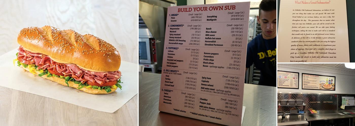 DiBella's Subs Menu
