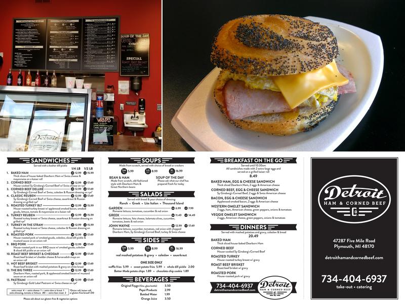 Detroit Ham & Corned Beef Co. Menu