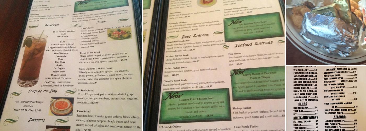 Splinter's Cafe Menu