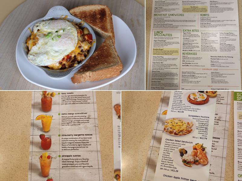 Scramblers Menu