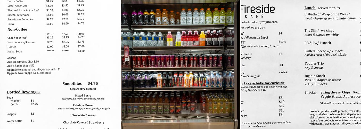 Fireside Café Menu
