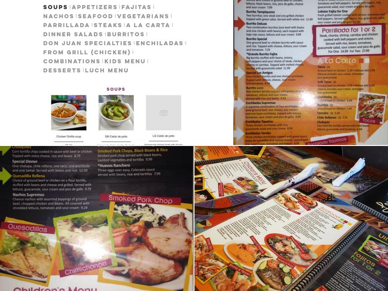 Los Amigos Fiesta Menu