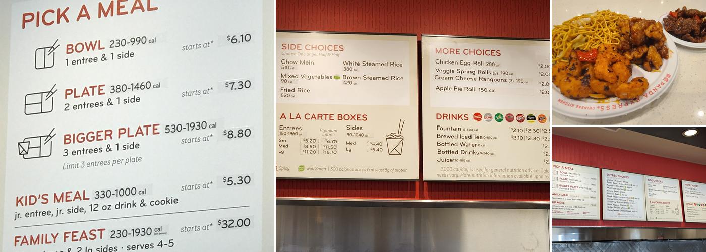 Panda Express Menu