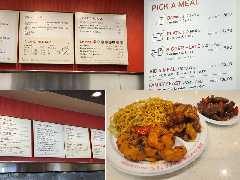 Panda Express Menu