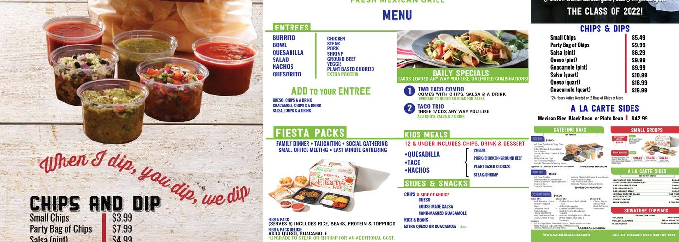 Salsarita's Fresh Mexican Grill Menu